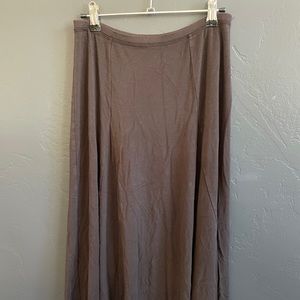 Brown flowy skirt